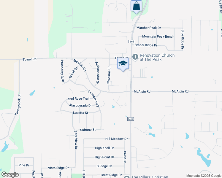 map of restaurants, bars, coffee shops, grocery stores, and more near 900 Mc Alpin Road in Midlothian
