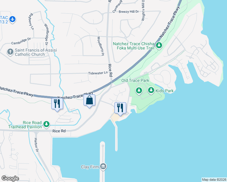 map of restaurants, bars, coffee shops, grocery stores, and more near 105 Frenchman's Cay in Ridgeland