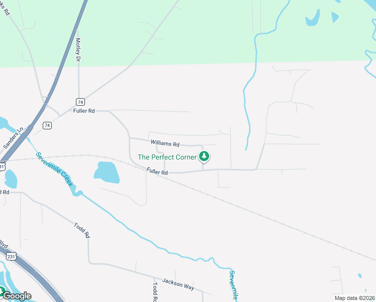 map of restaurants, bars, coffee shops, grocery stores, and more near 3925 Williams Road in Montgomery