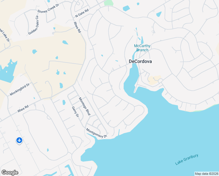 map of restaurants, bars, coffee shops, grocery stores, and more near 5102 Fairway Circle in Granbury