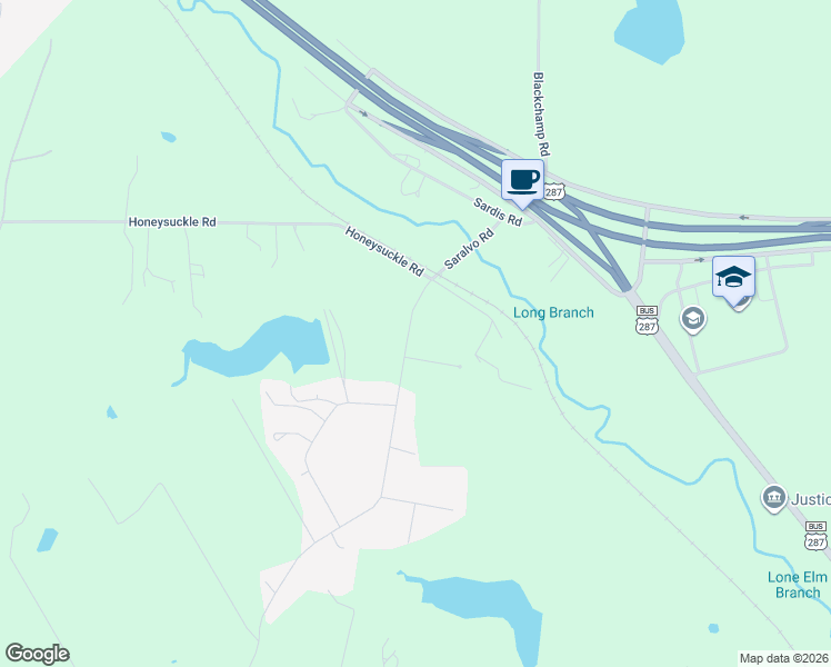 map of restaurants, bars, coffee shops, grocery stores, and more near 435 Saralvo Road in Midlothian