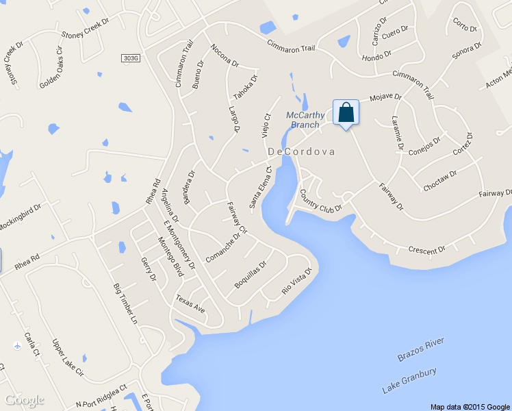 map of restaurants, bars, coffee shops, grocery stores, and more near 5031 Santa Elena Court in Granbury