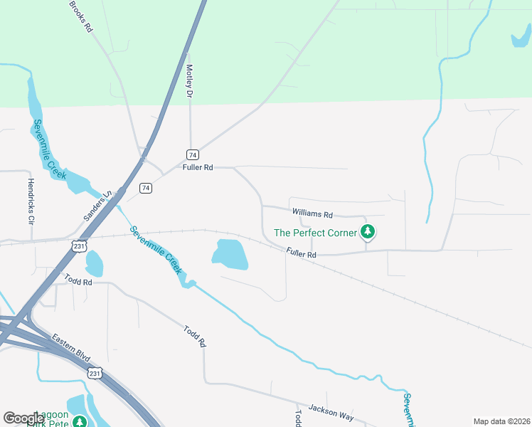 map of restaurants, bars, coffee shops, grocery stores, and more near 5209 Fuller Road in Montgomery