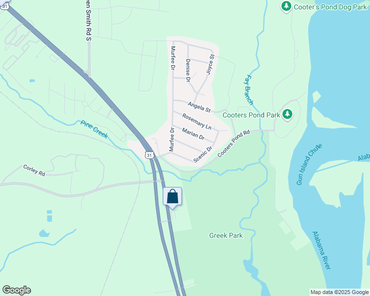 map of restaurants, bars, coffee shops, grocery stores, and more near 221 Caroline Drive in Prattville