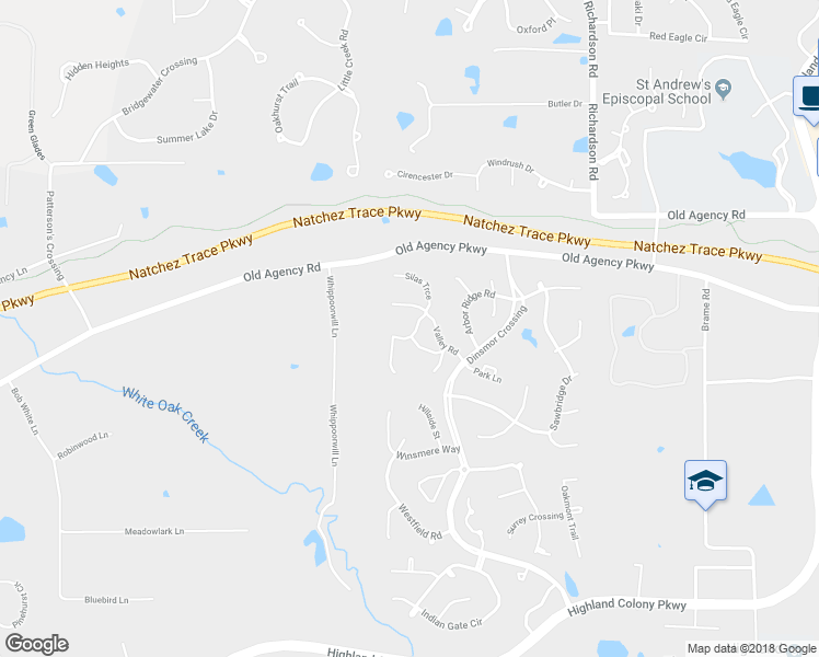 map of restaurants, bars, coffee shops, grocery stores, and more near 210 Valley Road in Ridgeland