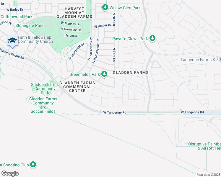 map of restaurants, bars, coffee shops, grocery stores, and more near 11053 West Flycatcher Drive in Marana