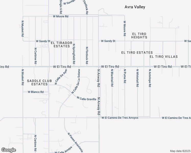 map of restaurants, bars, coffee shops, grocery stores, and more near 12335 North Anway Road in Marana