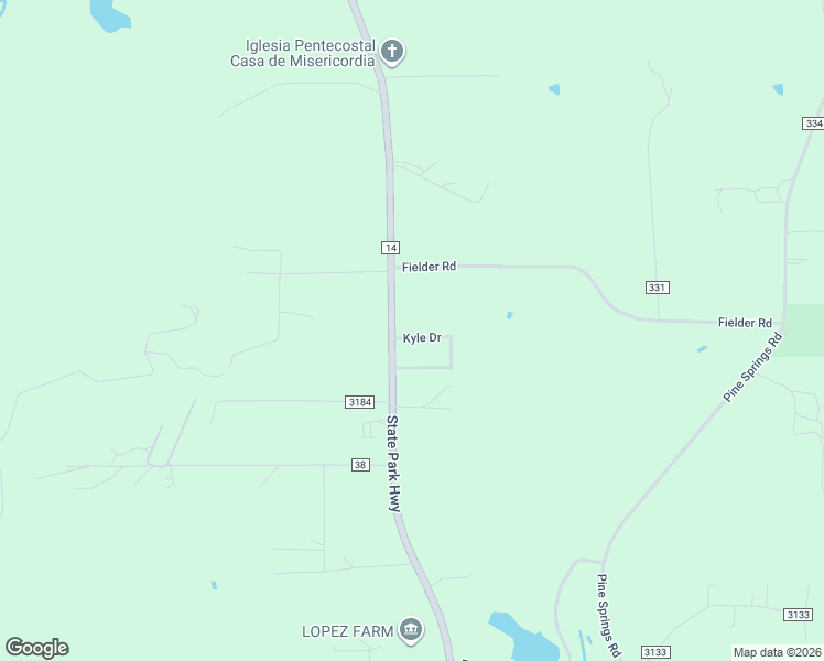 map of restaurants, bars, coffee shops, grocery stores, and more near 11256-11398 State Park Hwy in Tyler