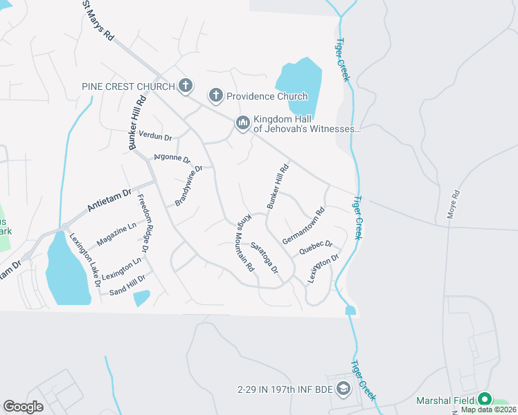 map of restaurants, bars, coffee shops, grocery stores, and more near 1307 Kings Mountain Road in Columbus