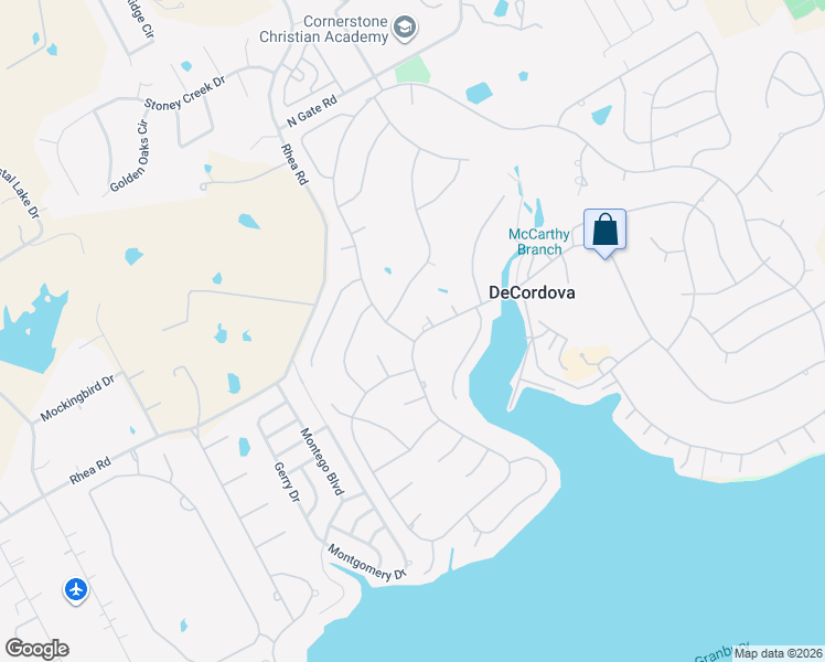 map of restaurants, bars, coffee shops, grocery stores, and more near 4320 Fairway Drive in Granbury