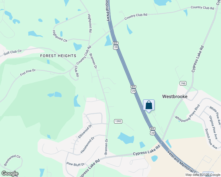 map of restaurants, bars, coffee shops, grocery stores, and more near 418 Brannen Drive in Statesboro