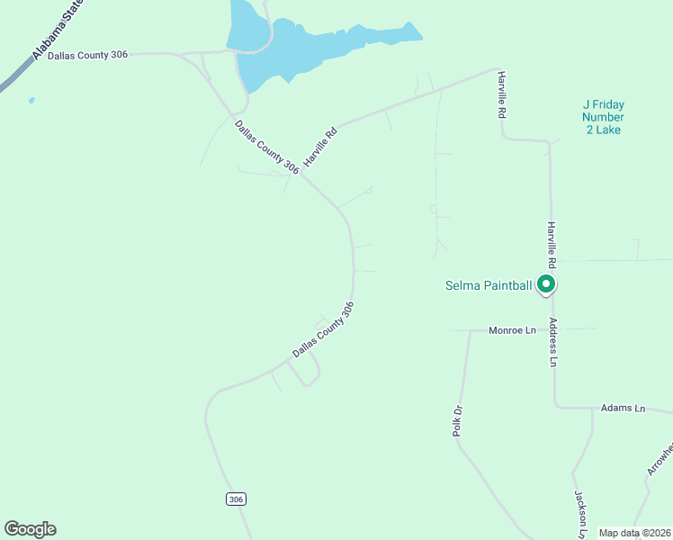 map of restaurants, bars, coffee shops, grocery stores, and more near 1230 County Road 306 in Selma