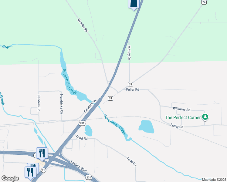 map of restaurants, bars, coffee shops, grocery stores, and more near 3157 Wetumpka Highway in Montgomery