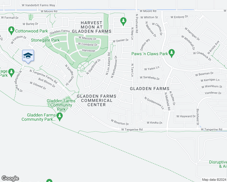 map of restaurants, bars, coffee shops, grocery stores, and more near 11147 West Coppertail Drive in Marana