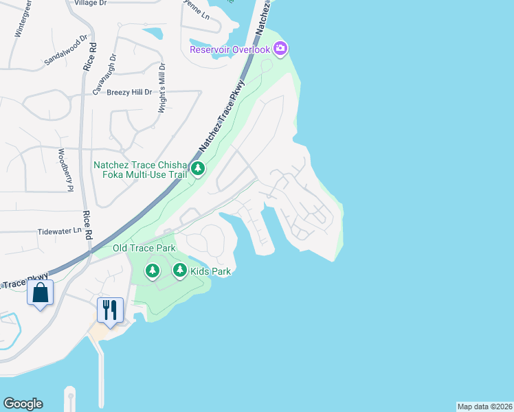 map of restaurants, bars, coffee shops, grocery stores, and more near 5 Marina Cove in Ridgeland