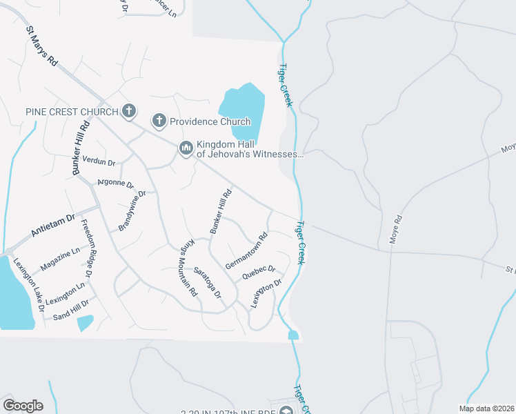 map of restaurants, bars, coffee shops, grocery stores, and more near 5640 Saint Marys Road in Columbus
