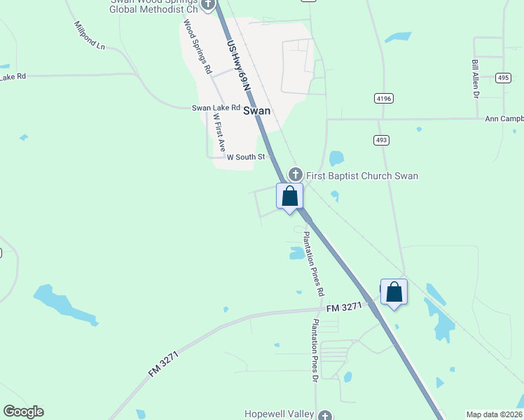map of restaurants, bars, coffee shops, grocery stores, and more near 11308 Sherra Street in Tyler