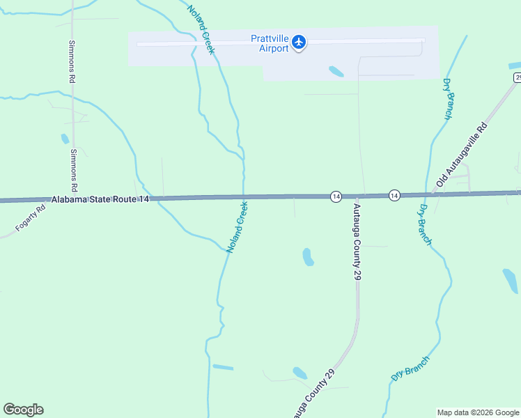 map of restaurants, bars, coffee shops, grocery stores, and more near 1465 Alabama 14 in Prattville