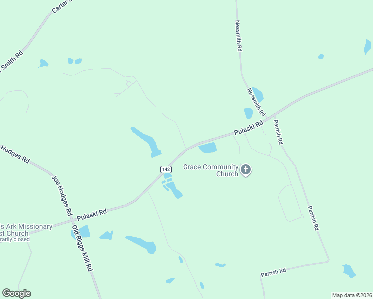 map of restaurants, bars, coffee shops, grocery stores, and more near 4826 Pulaski Road in Statesboro