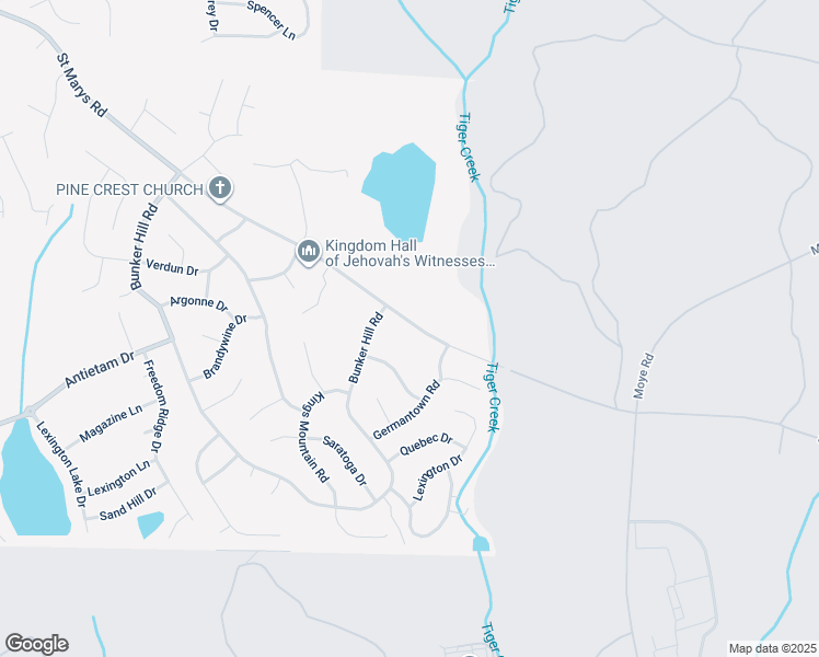 map of restaurants, bars, coffee shops, grocery stores, and more near 5640 Saint Marys Road in Columbus
