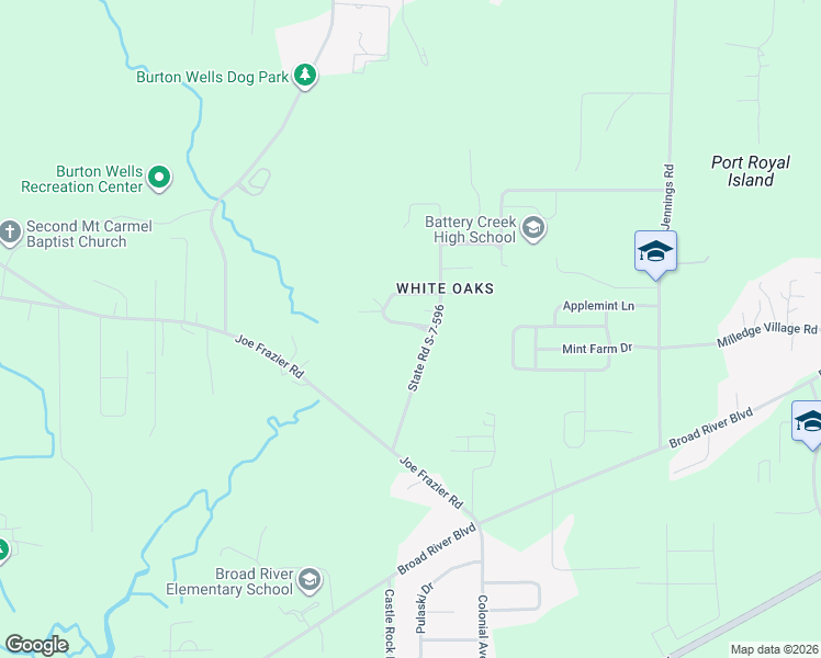 map of restaurants, bars, coffee shops, grocery stores, and more near 51 State Road S-7-596 in Beaufort