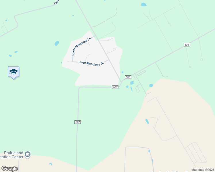 map of restaurants, bars, coffee shops, grocery stores, and more near 1217 County Road 607 in Alvarado