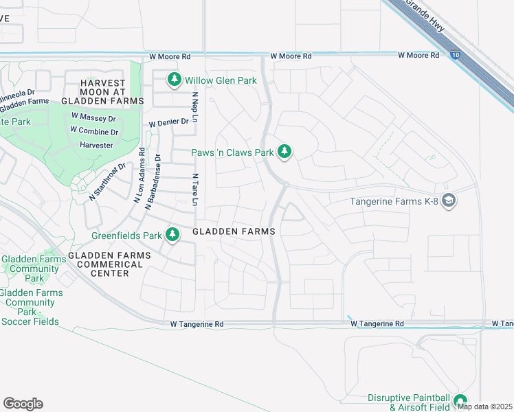 map of restaurants, bars, coffee shops, grocery stores, and more near 10850 West Sarabella Drive in Marana