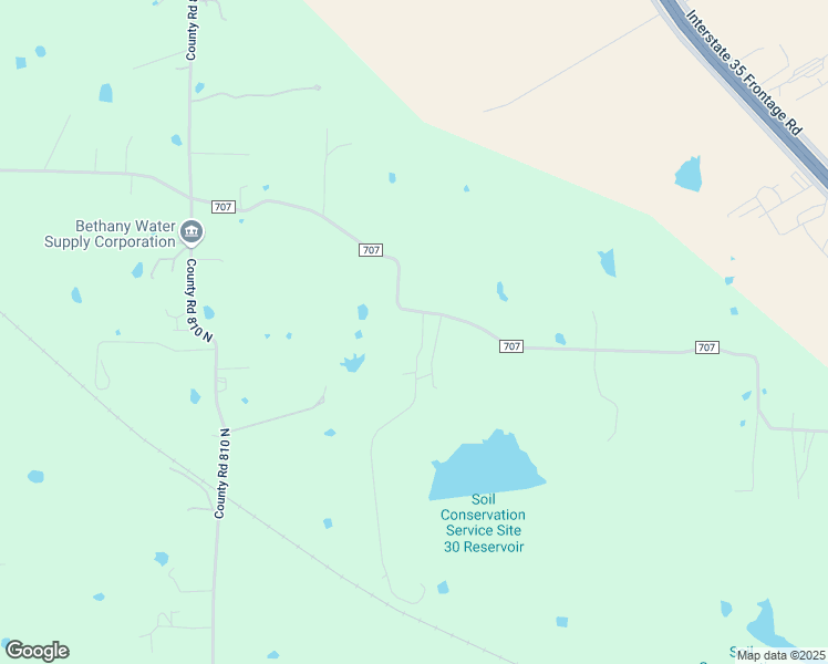 map of restaurants, bars, coffee shops, grocery stores, and more near 5408 County Road 707 in Alvarado