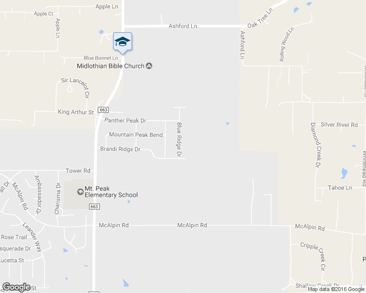 map of restaurants, bars, coffee shops, grocery stores, and more near 4634 Blue Ridge Drive in Midlothian