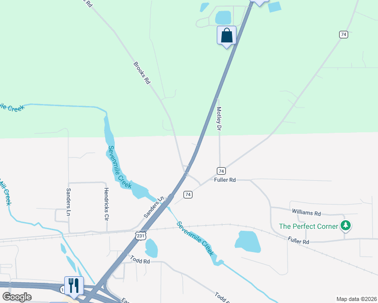 map of restaurants, bars, coffee shops, grocery stores, and more near 3079b Wetumpka Highway in Montgomery