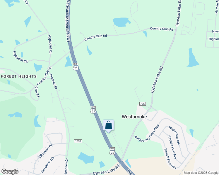 map of restaurants, bars, coffee shops, grocery stores, and more near 112 Harris Road in Statesboro