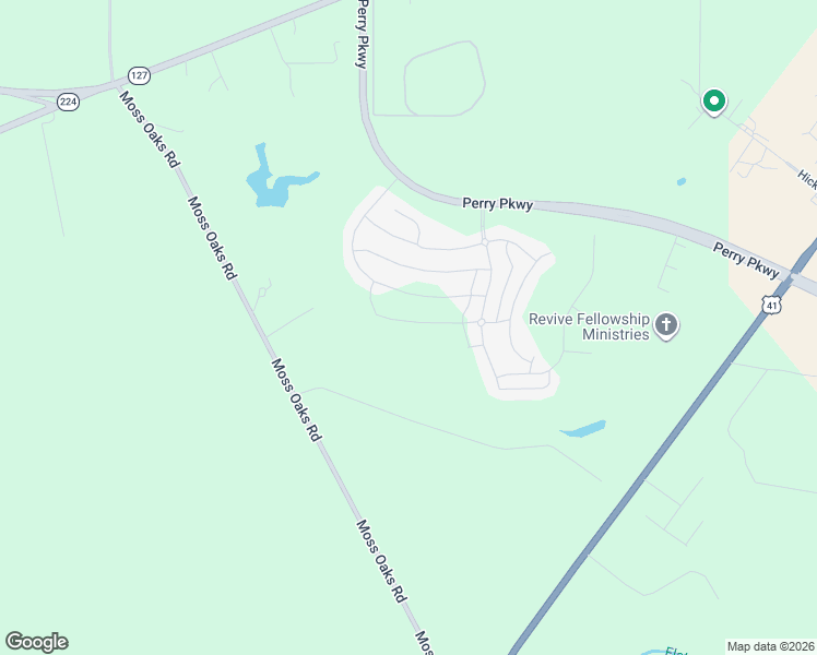 map of restaurants, bars, coffee shops, grocery stores, and more near 410 Harrow Drive in Perry