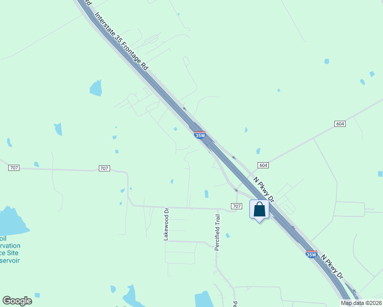 map of restaurants, bars, coffee shops, grocery stores, and more near 5000 Interstate 35W in Alvarado