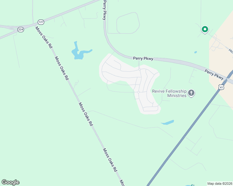 map of restaurants, bars, coffee shops, grocery stores, and more near 410 Harrow Drive in Perry