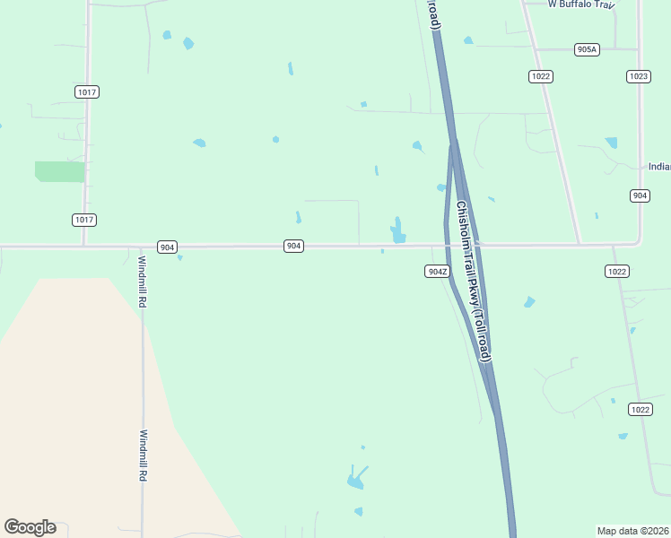 map of restaurants, bars, coffee shops, grocery stores, and more near 2116 County Road 904 in Joshua