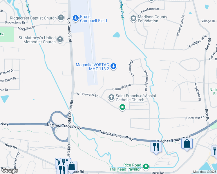 map of restaurants, bars, coffee shops, grocery stores, and more near 218 Cambridge Drive in Madison