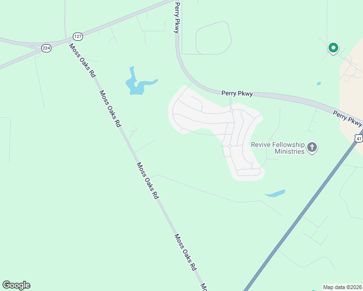 map of restaurants, bars, coffee shops, grocery stores, and more near 410 Harrow Drive in Perry