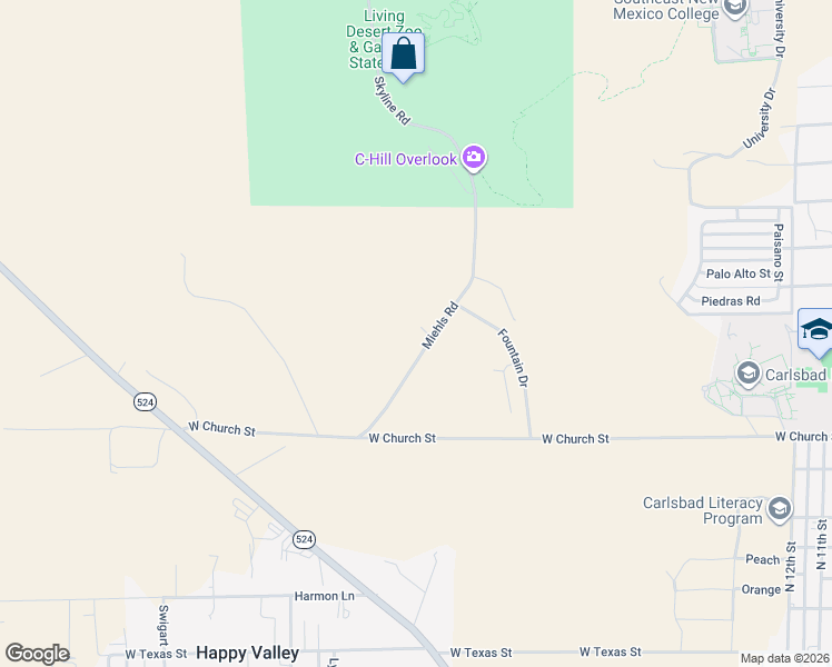 map of restaurants, bars, coffee shops, grocery stores, and more near 915 Miehls Dr in Carlsbad