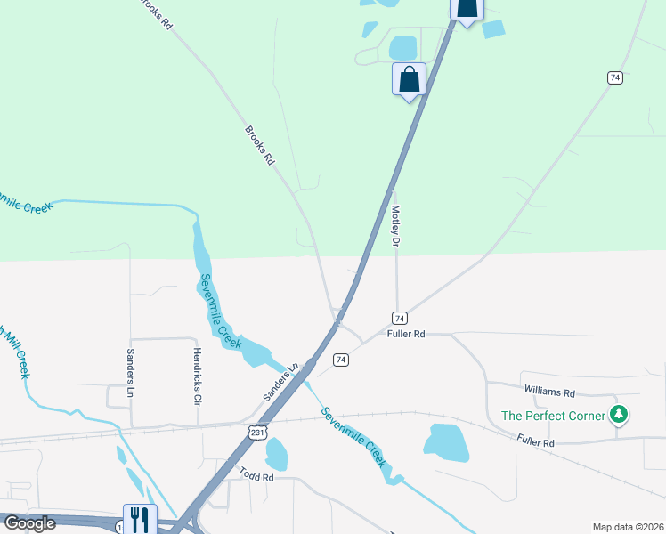 map of restaurants, bars, coffee shops, grocery stores, and more near 3079b Wetumpka Highway in Montgomery