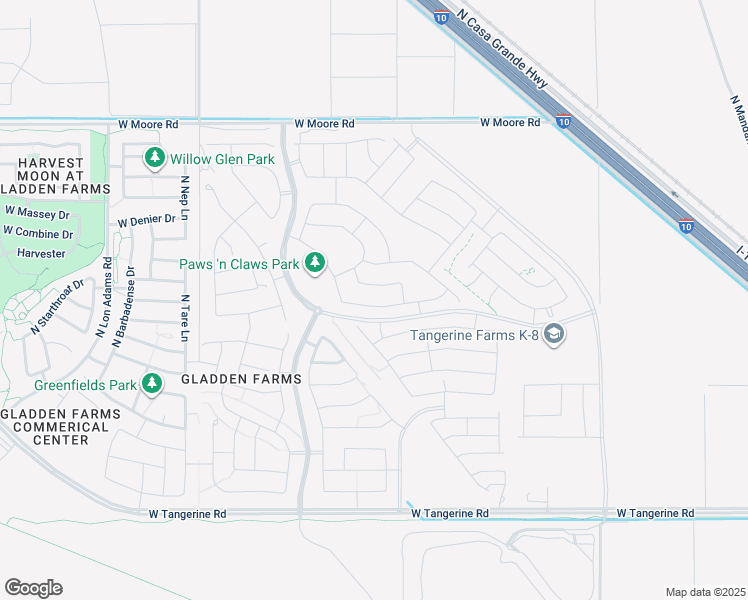 map of restaurants, bars, coffee shops, grocery stores, and more near 12380 North Amberwood Place in Marana