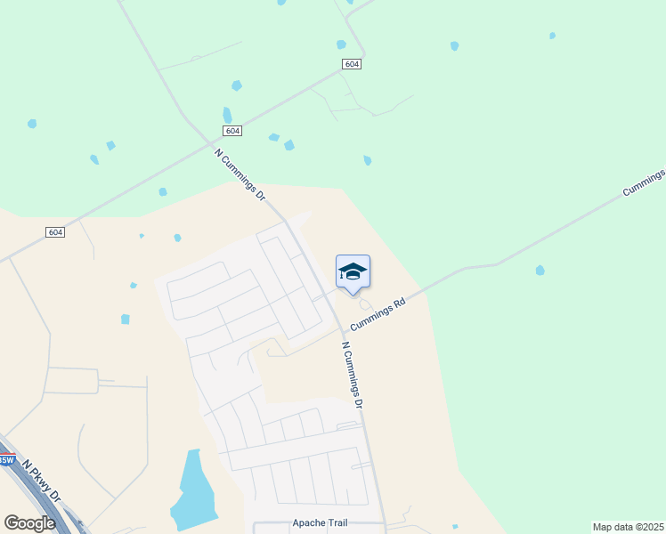 map of restaurants, bars, coffee shops, grocery stores, and more near 1700 North Cummings Drive in Alvarado