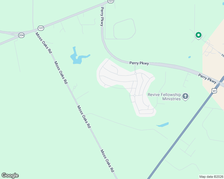 map of restaurants, bars, coffee shops, grocery stores, and more near 410 Harrow Drive in Perry