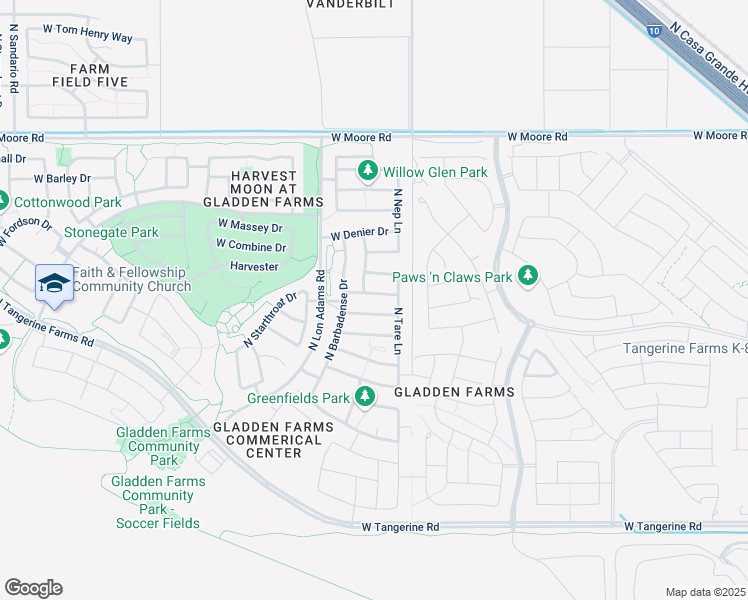 map of restaurants, bars, coffee shops, grocery stores, and more near 11059 West Motes Drive in Marana