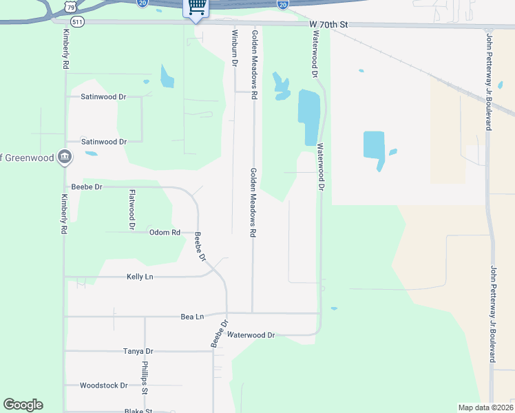 map of restaurants, bars, coffee shops, grocery stores, and more near 7353 Golden Meadows Road in Greenwood
