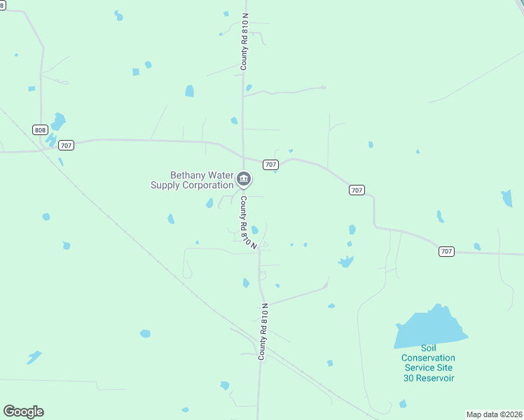 map of restaurants, bars, coffee shops, grocery stores, and more near 1700 County Road 810 North in Alvarado