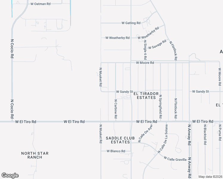 map of restaurants, bars, coffee shops, grocery stores, and more near 12603 North Carbine Road in Marana