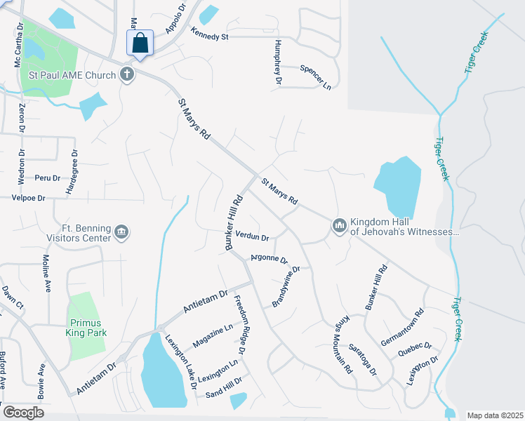 map of restaurants, bars, coffee shops, grocery stores, and more near 5236 Gettysburg Way in Columbus