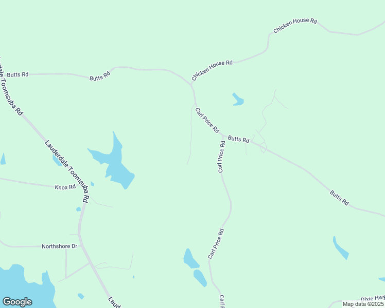 map of restaurants, bars, coffee shops, grocery stores, and more near 7040 Welch Road in Toomsuba