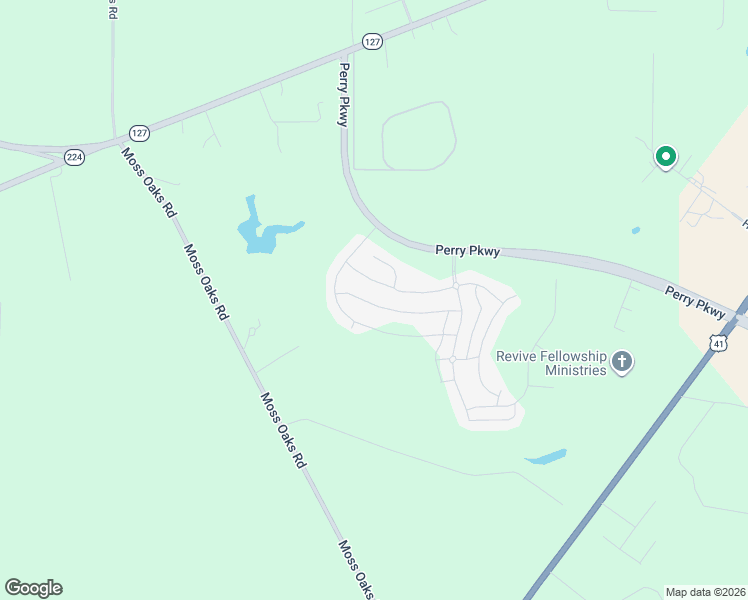 map of restaurants, bars, coffee shops, grocery stores, and more near 410 Silo Cir in Perry