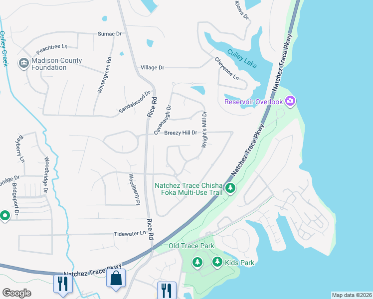 map of restaurants, bars, coffee shops, grocery stores, and more near 552 Silverstone Drive in Madison